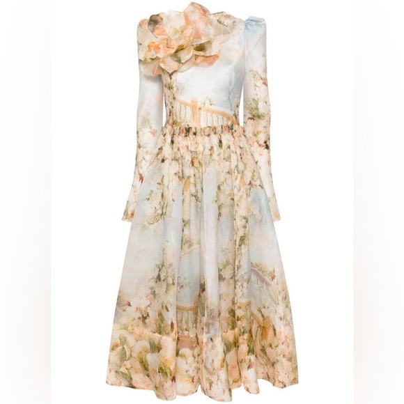 ZIMMERMANN Lyrical Floral Appliqué Dress - Picture 7 of 16